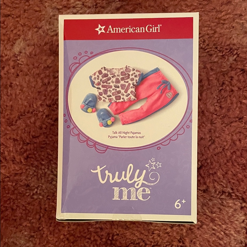 American Girl Talk All Night Pajamas - Pink and Purple